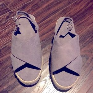 Suede sandals from Ann Taylor Loft never worn